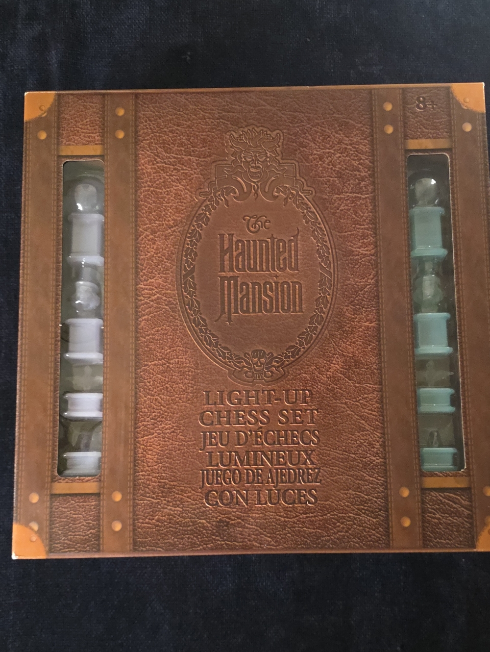 Disney. The Haunted Mansion Light-Up Chess Set - Brown with White & Mint Pieces